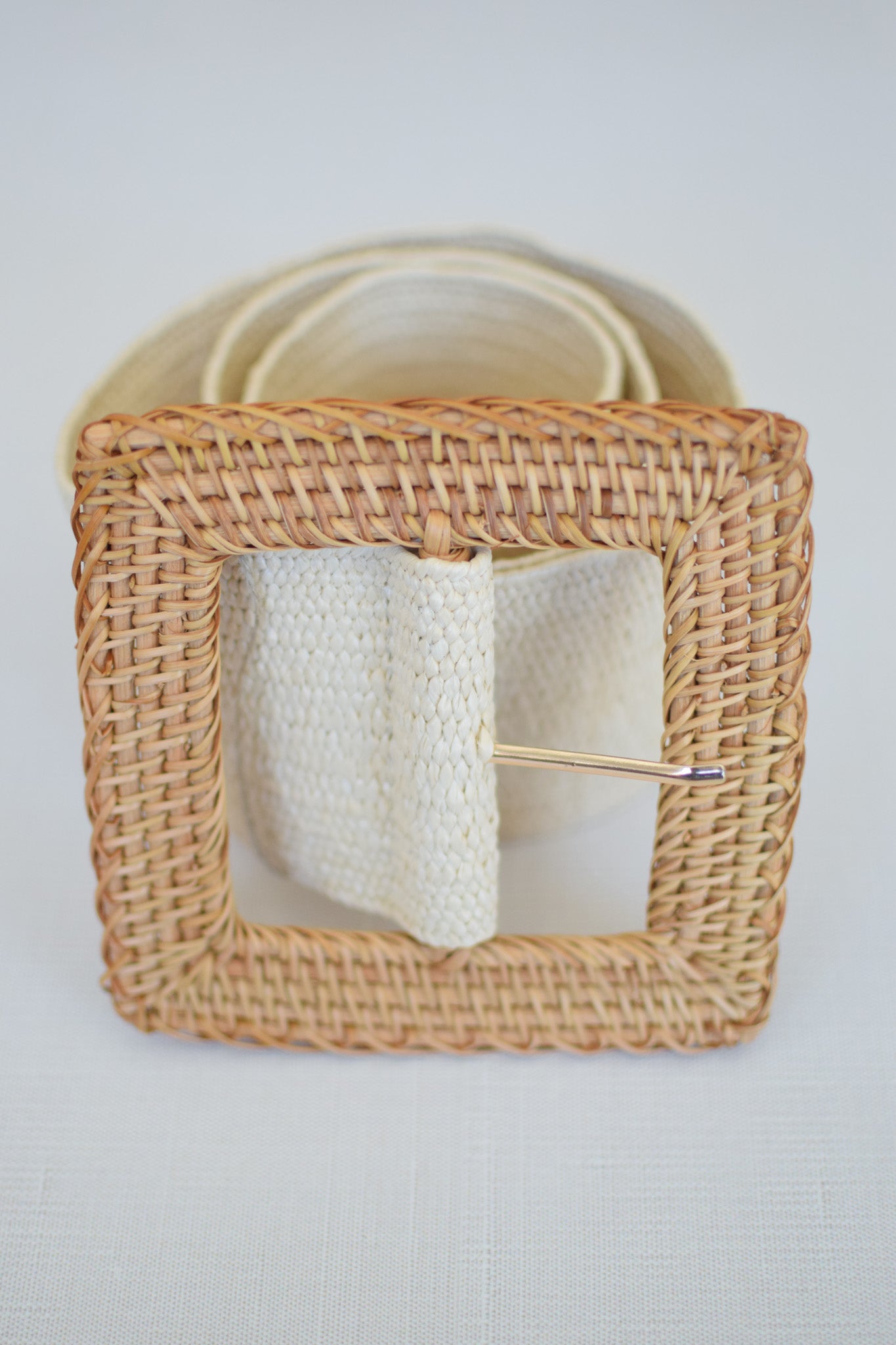 Sincere Lage Buckle Stretch Woven Belt