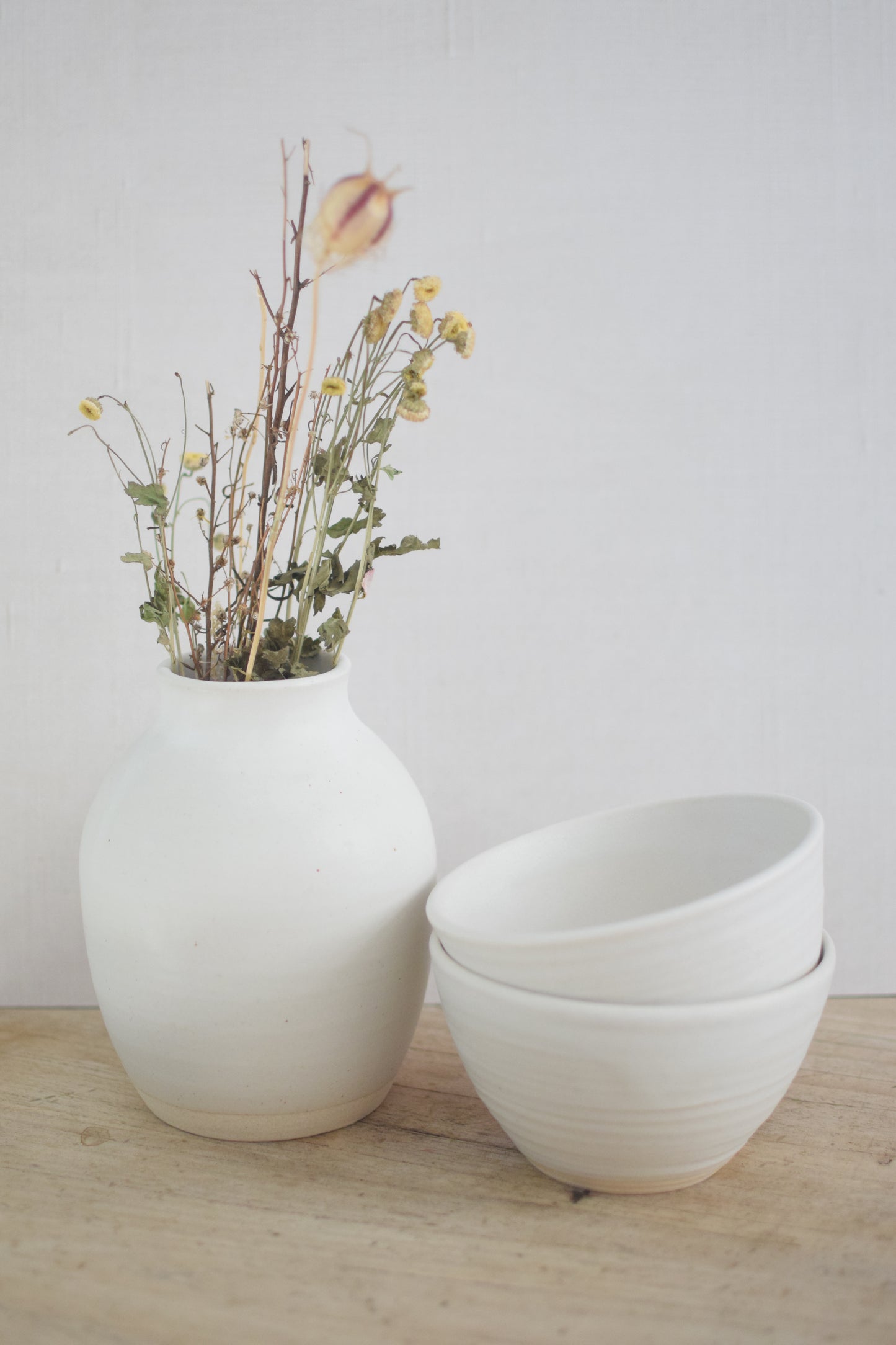 Matte White Vase