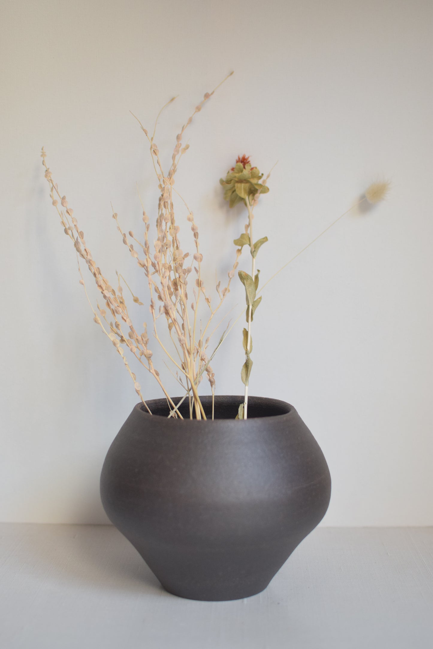 Earthen Noir Vase