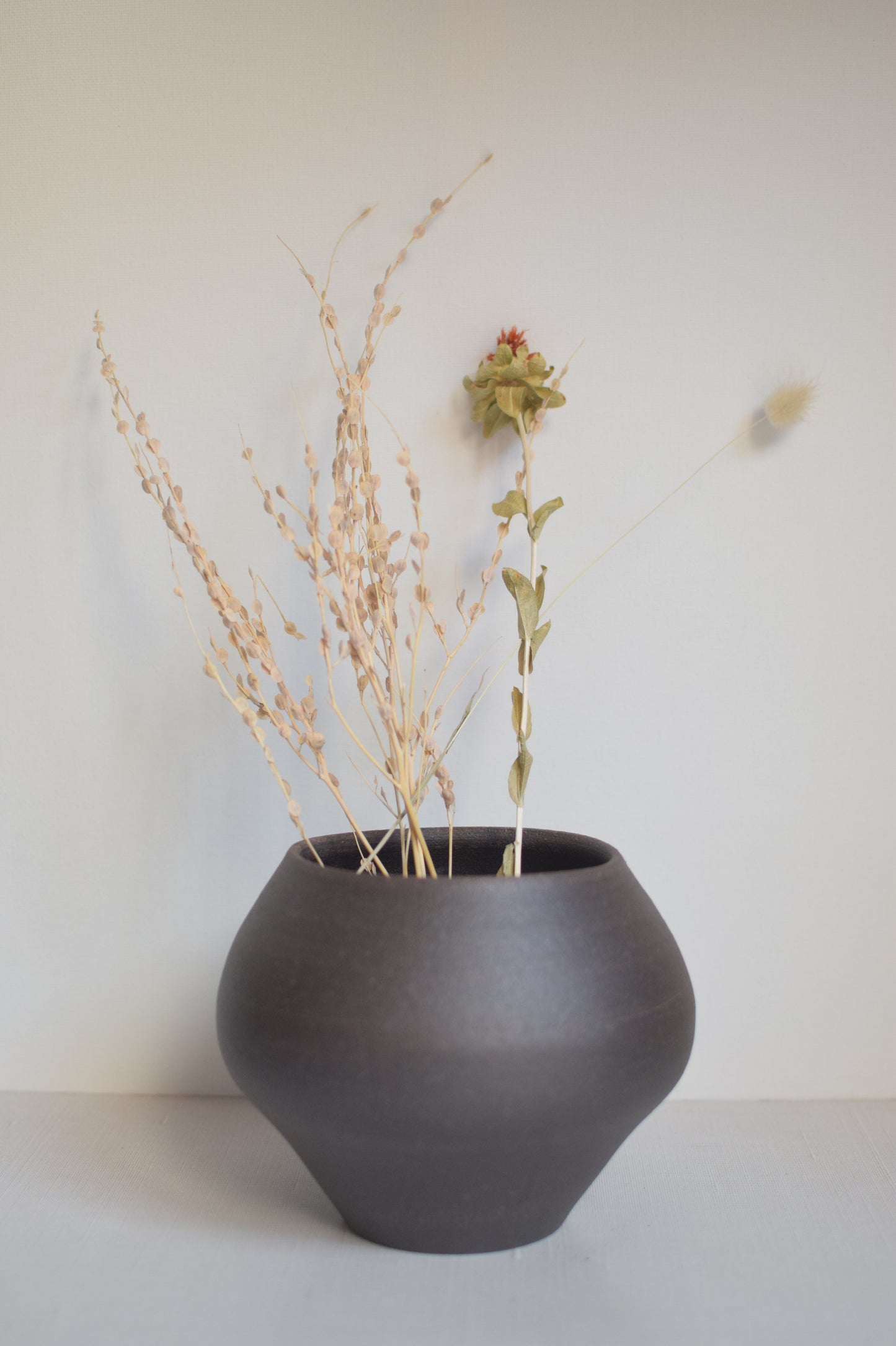 Earthen Noir Vase