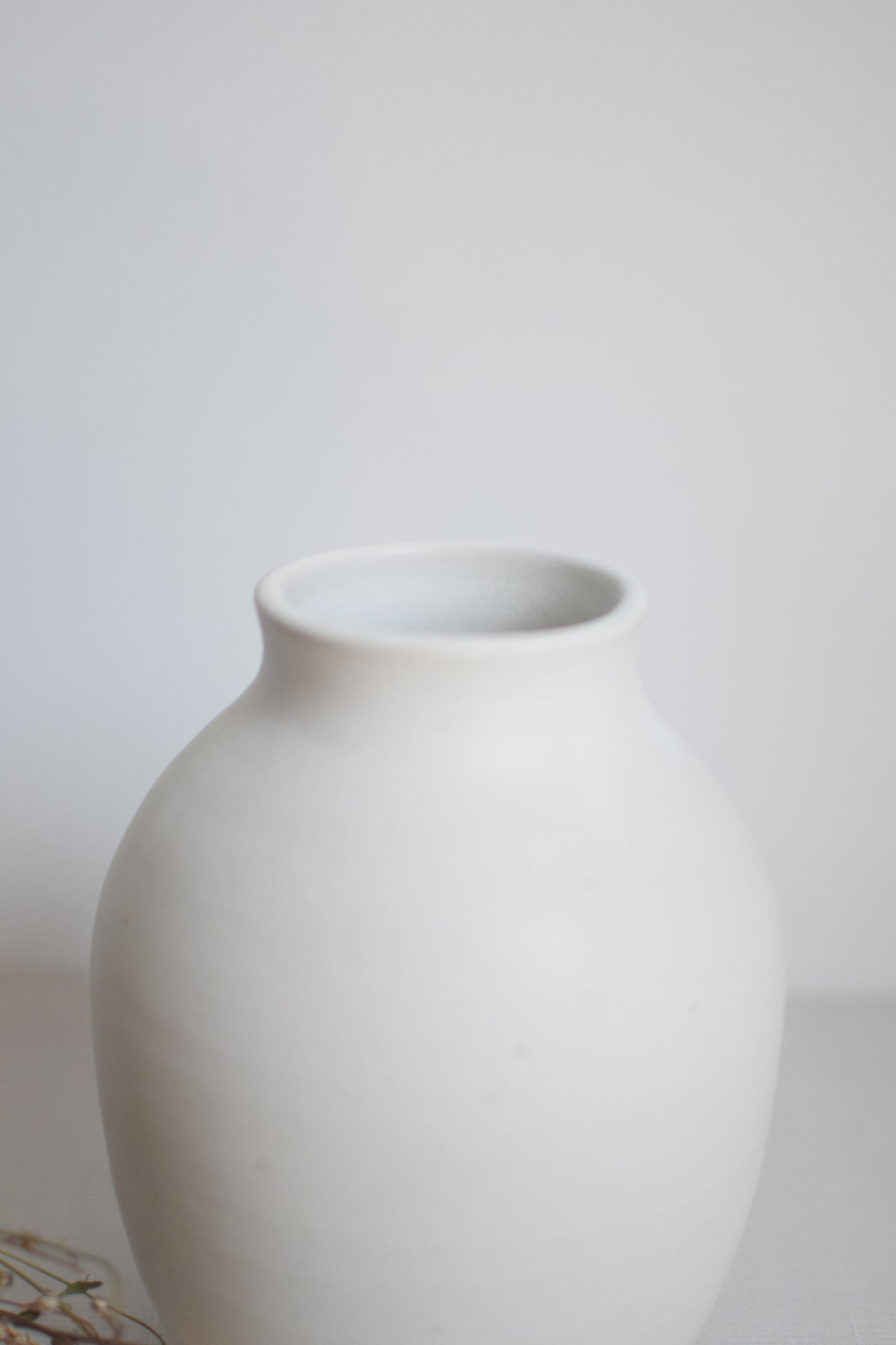 Matte White Vase