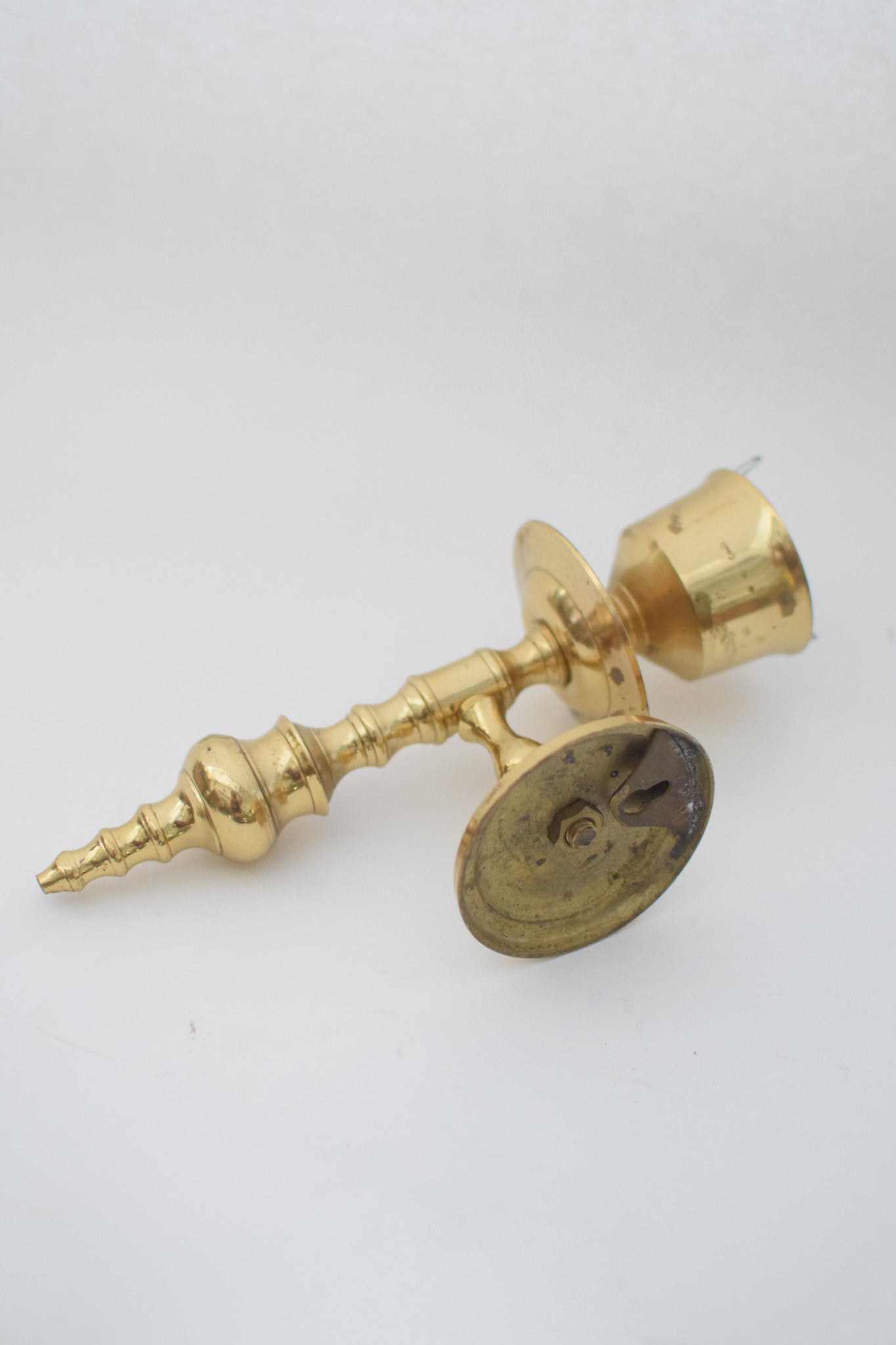 Vintage Brass Wall Candlestick