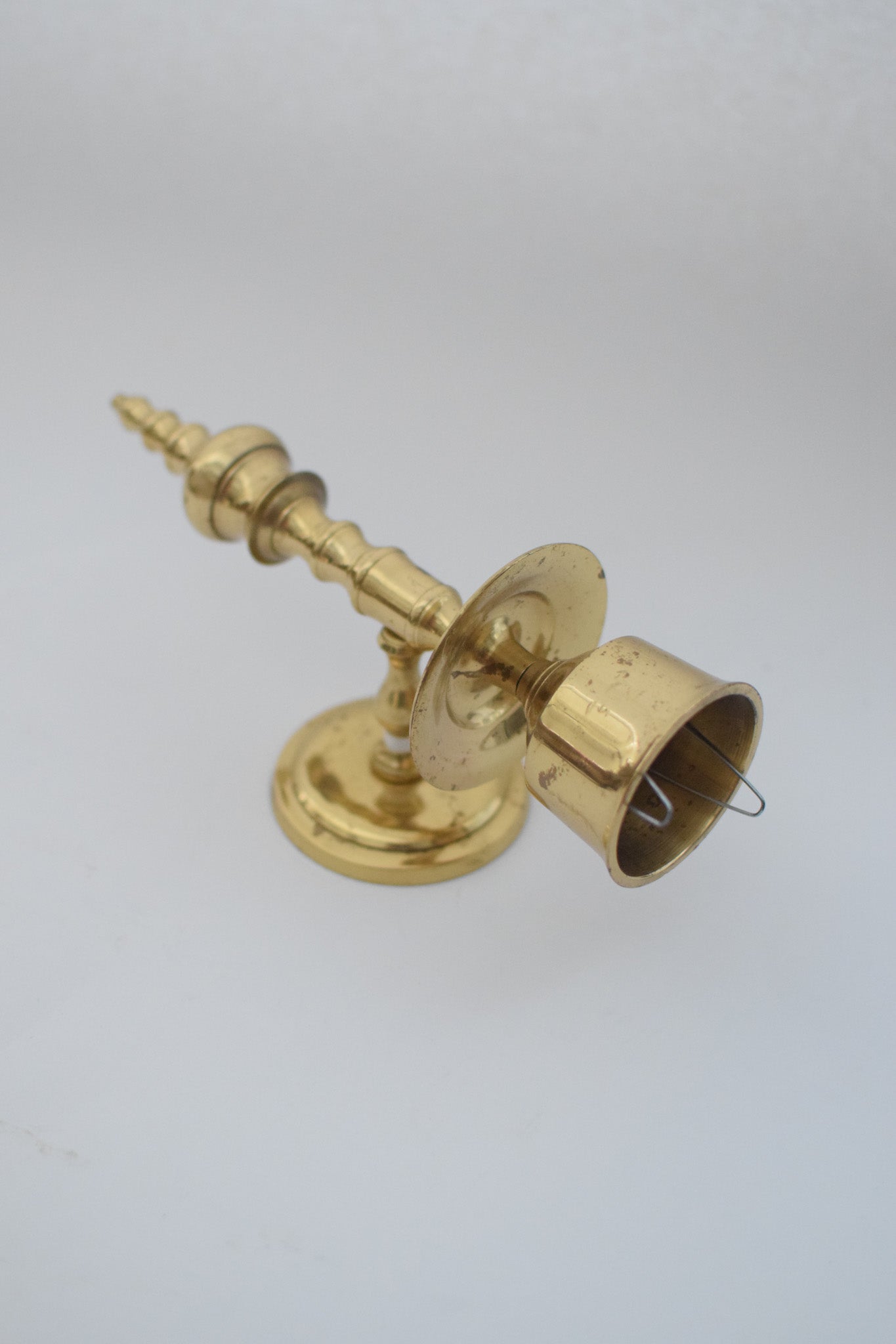 Vintage Brass Wall Candlestick