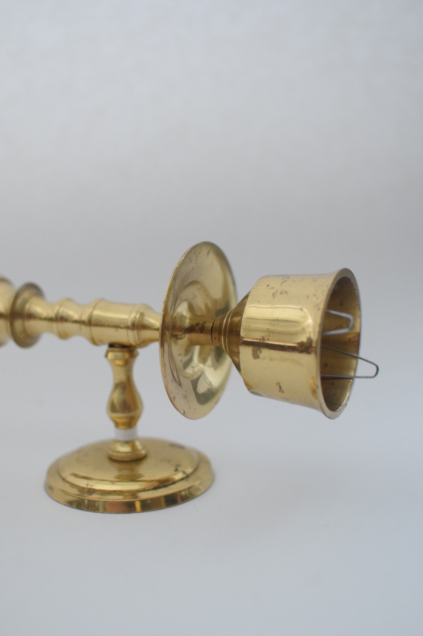 Vintage Brass Wall Candlestick