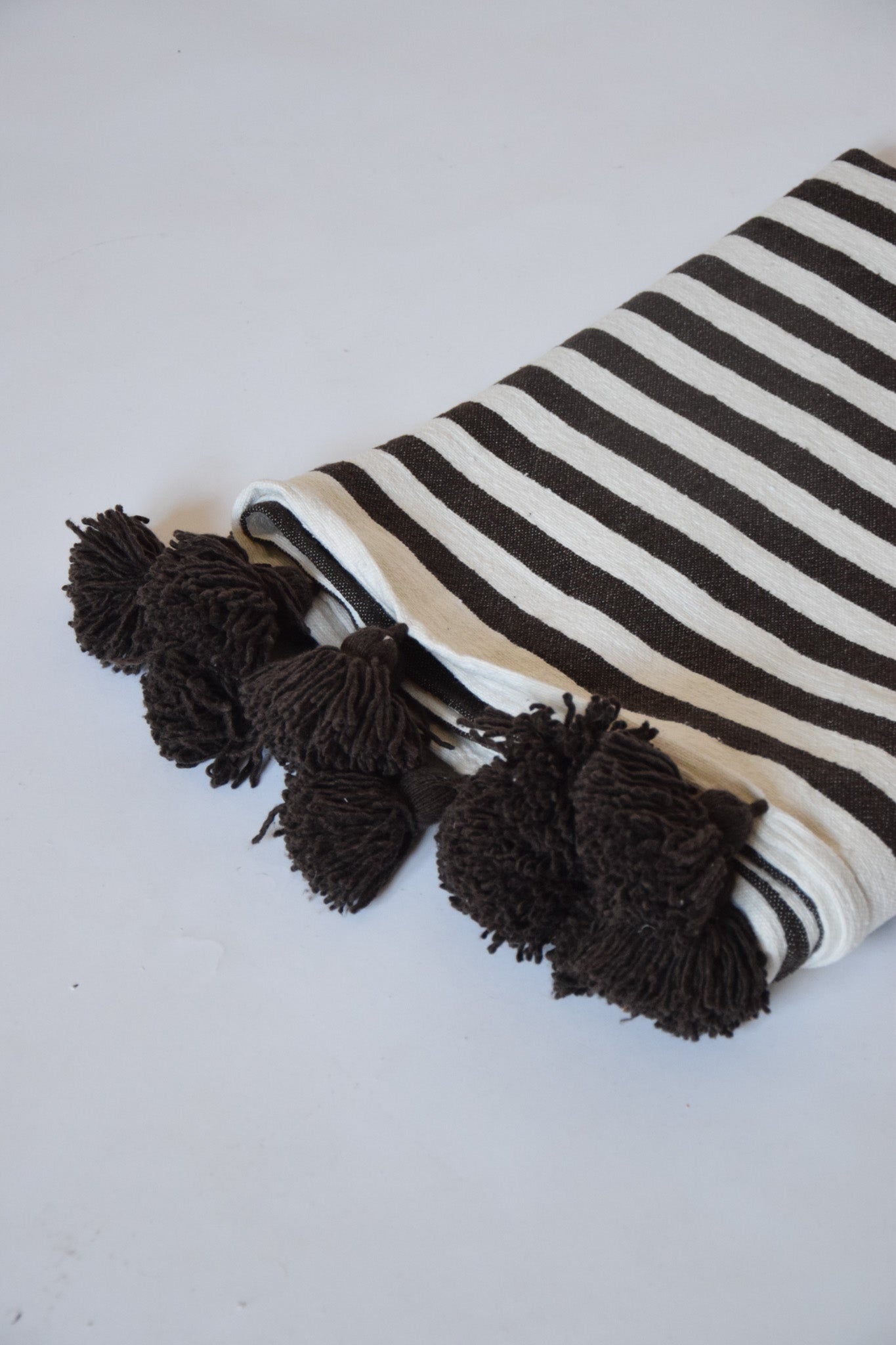 Achraf Moroccan Pom Pom Blanket