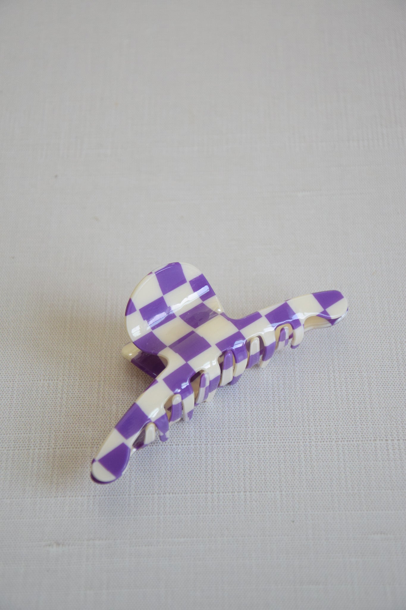 Checkers Claw Clips Purple
