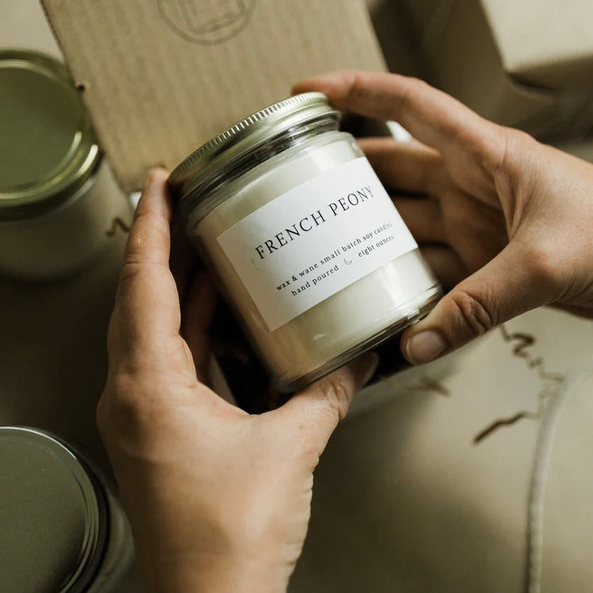 French Peony Candle
