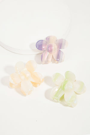 Groovy Hair Claws Cool Pastel Stripes