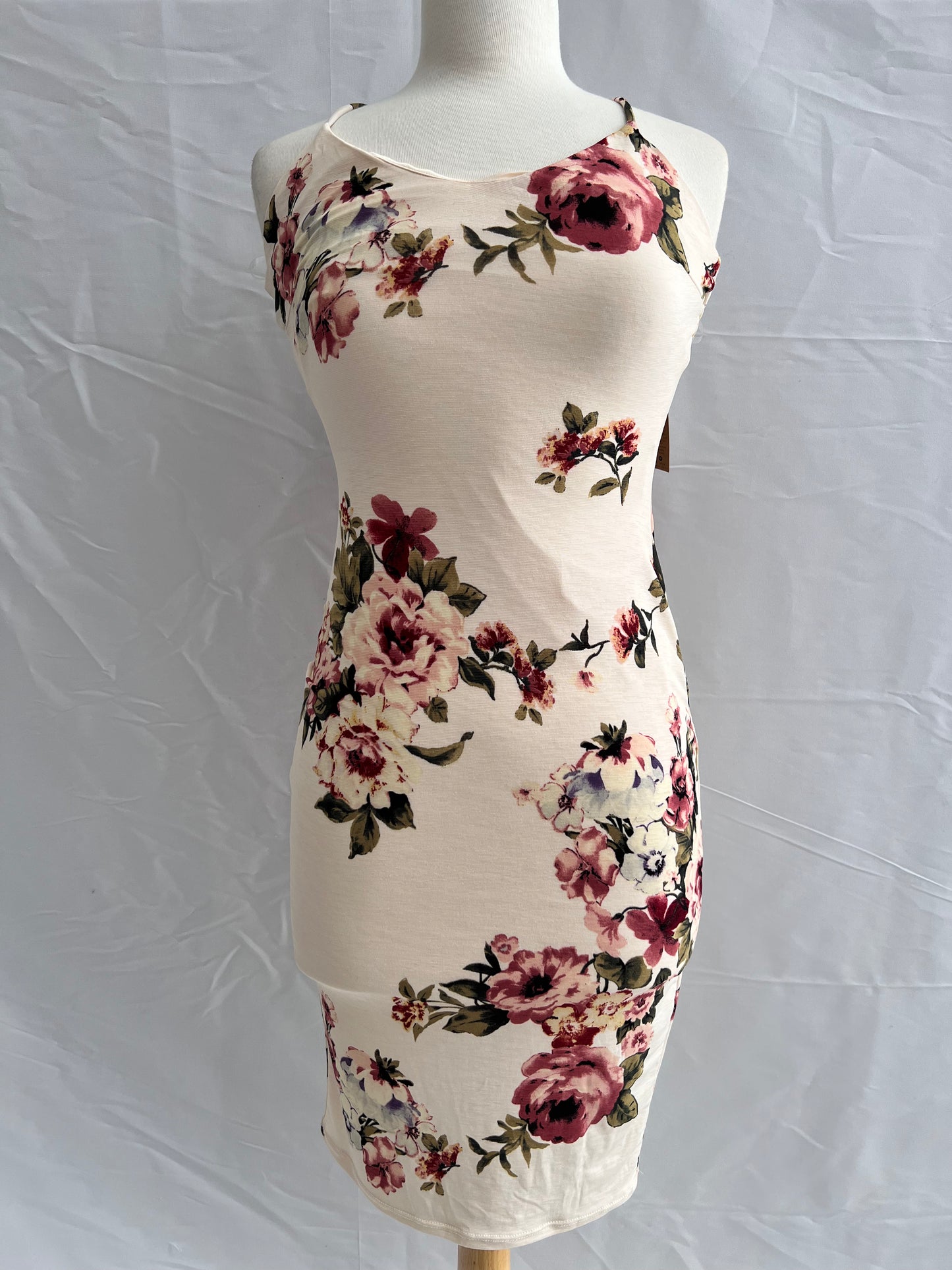 Jean Floweret Strappy Midi Dress