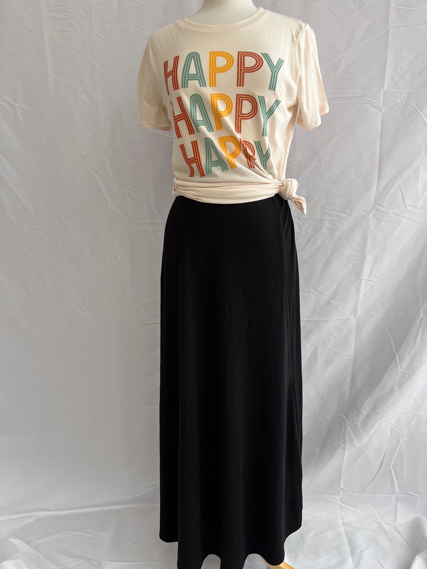 Tau Black Maxi Skirt
