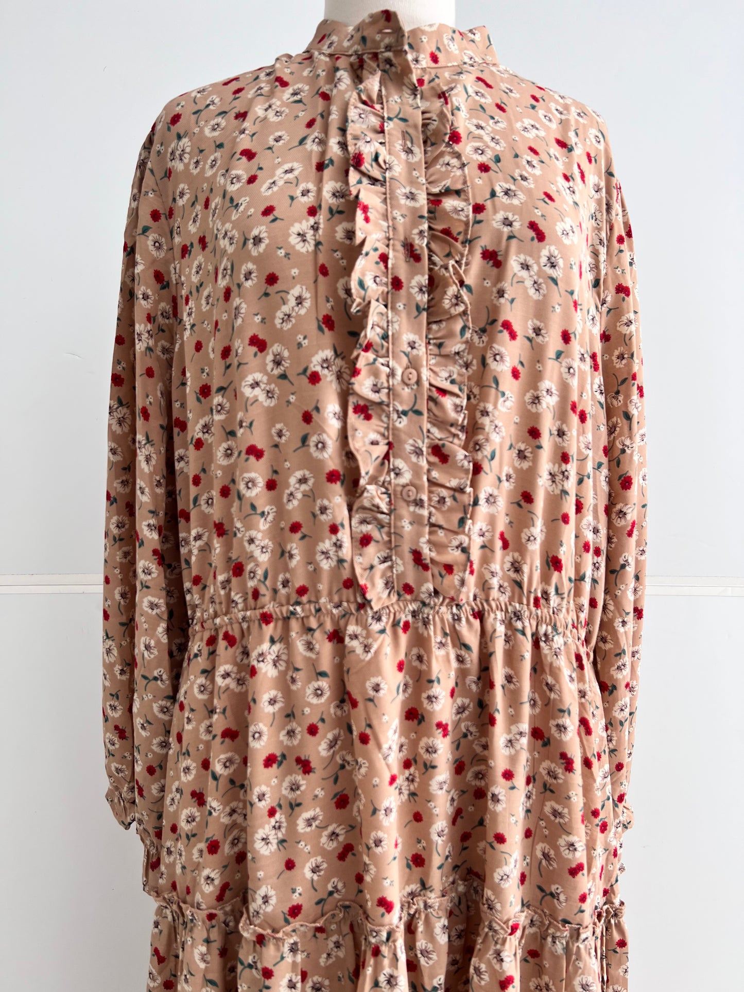 Bernadette Floral Long-Sleeve Maxi Extended