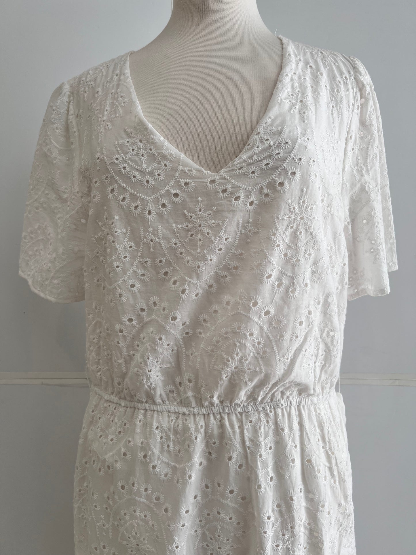 Eyelet Midi Dress Extended