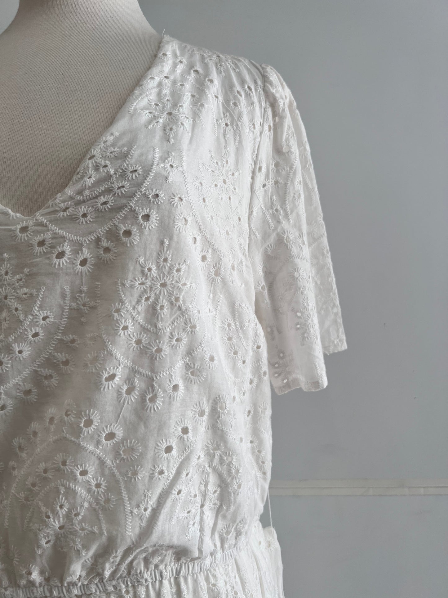 Eyelet Midi Dress Extended
