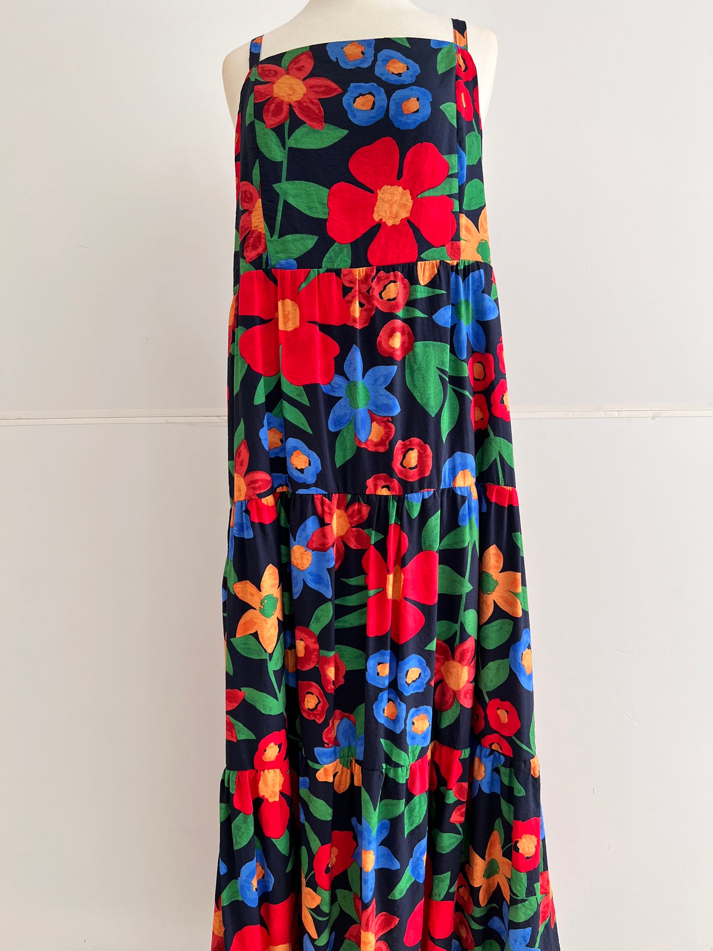 Blossom Strappy Tiered Maxi Dress Extended