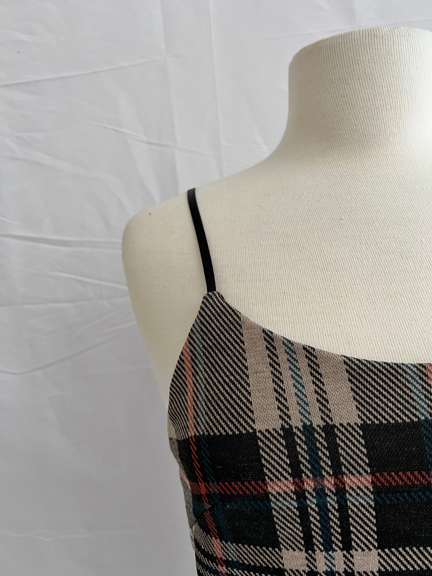 Eve Plaid Strappy Babydoll Dress