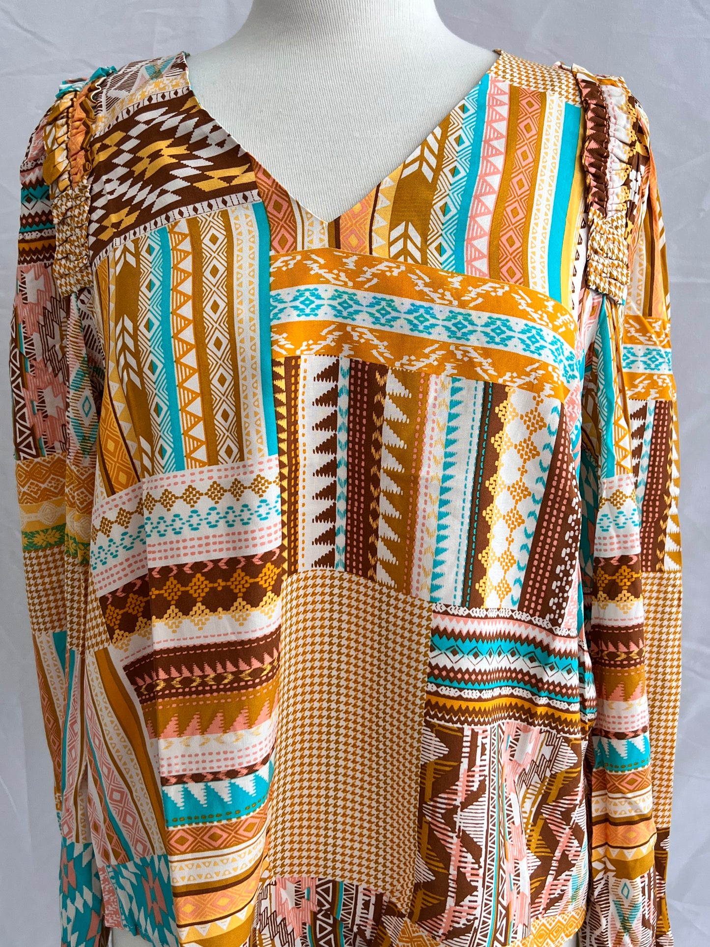 Cyrus Aztec Style Blouse