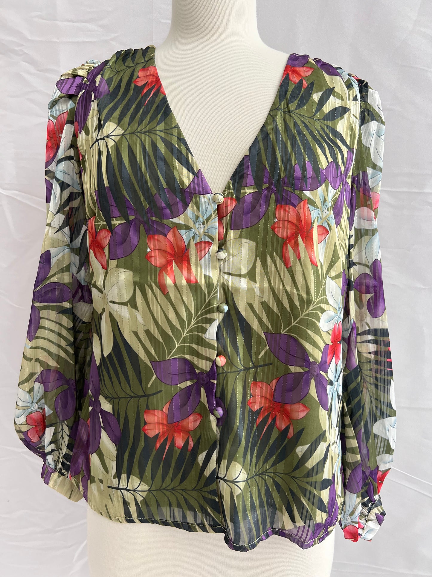 Claire Botanical Blouse