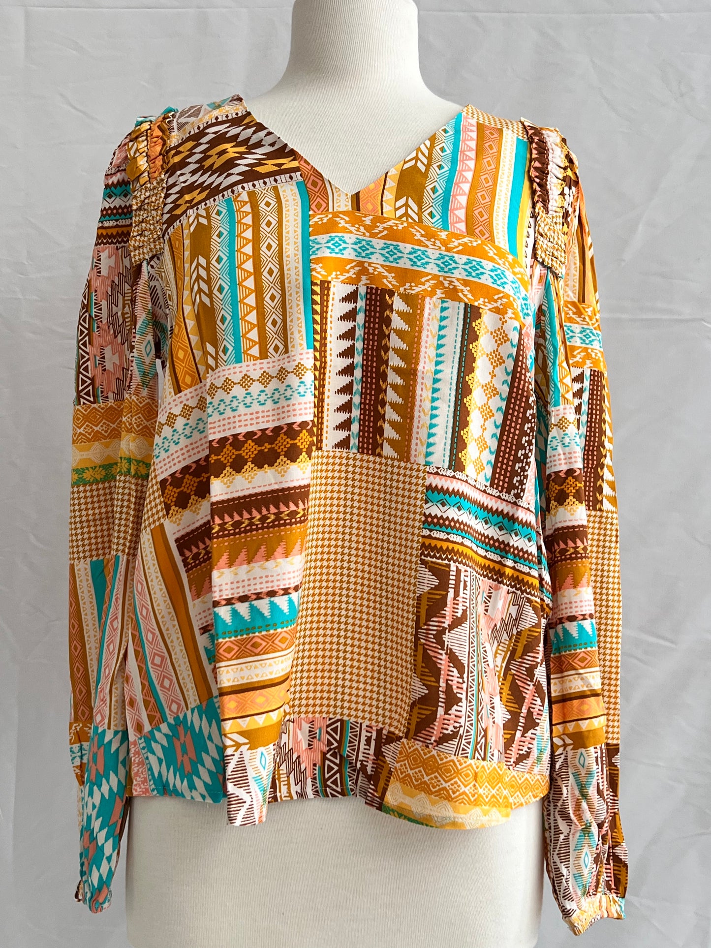 Cyrus Aztec Style Blouse