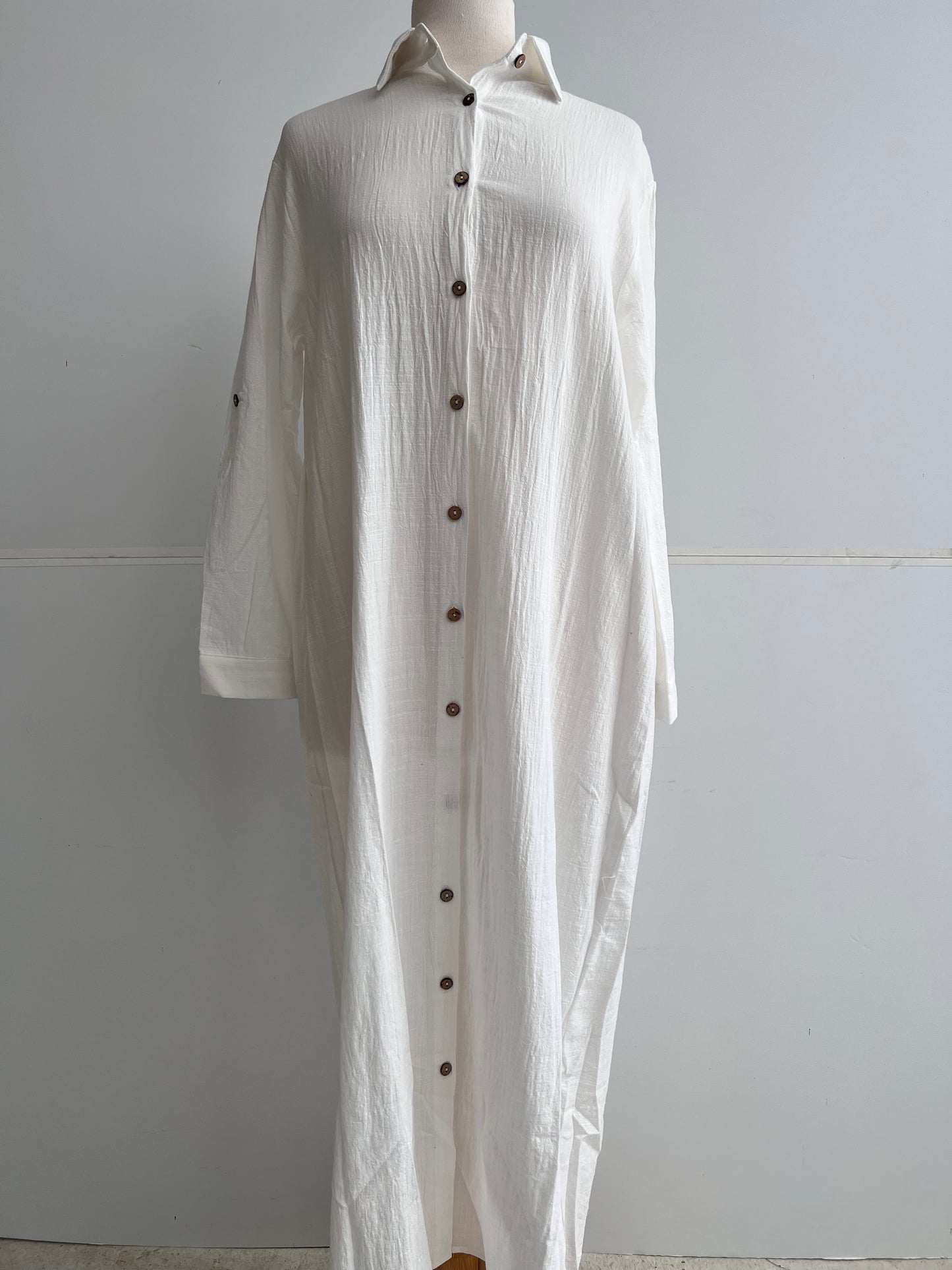 Chesney Woven Button Down Maxi Dress
