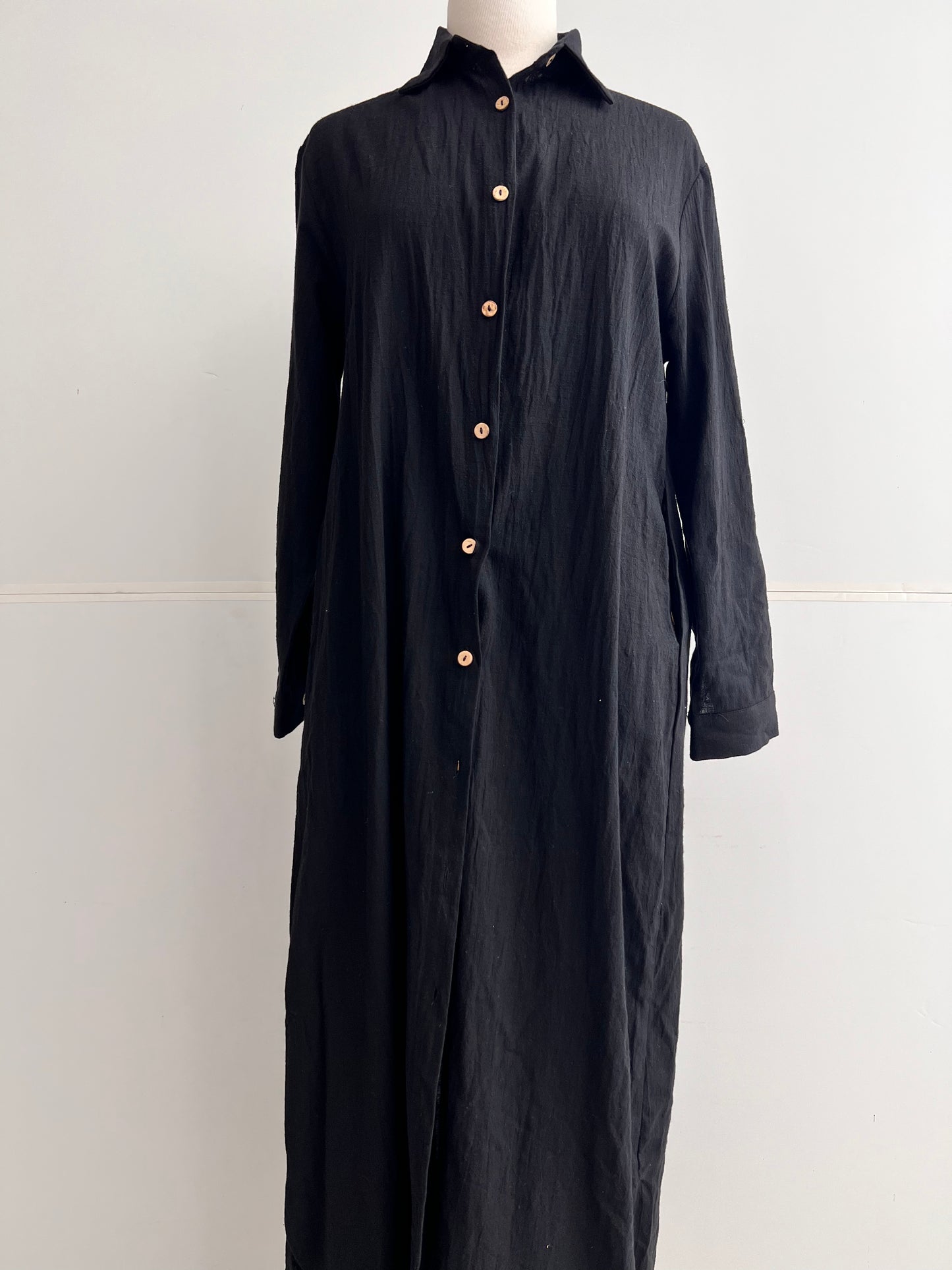 Chesney Woven Button Down Maxi Dress