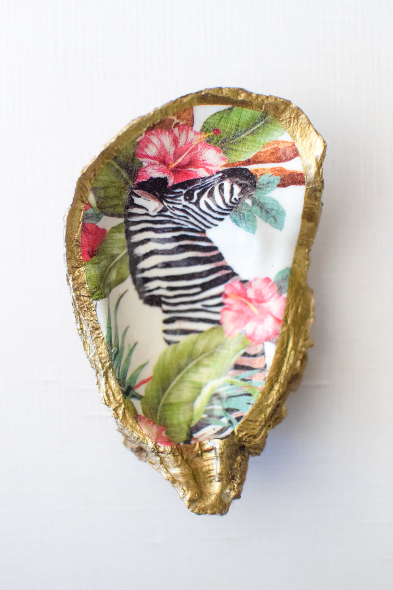 Tropical Zebra Trinket Dish