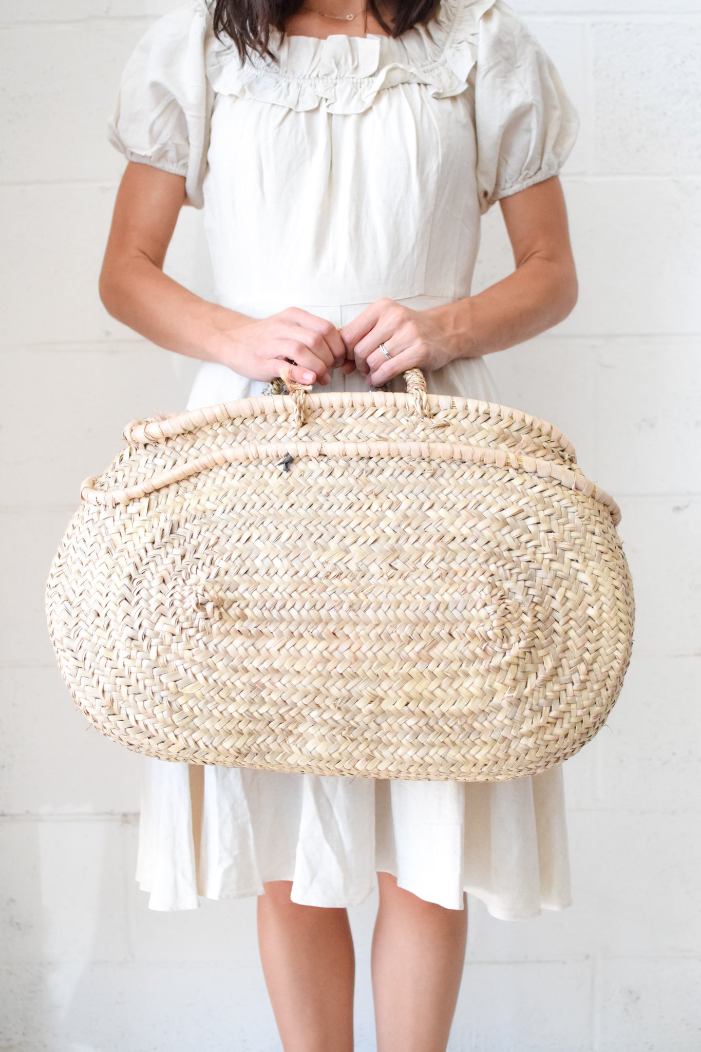 Oversized Medina Straw Bag From Morocco