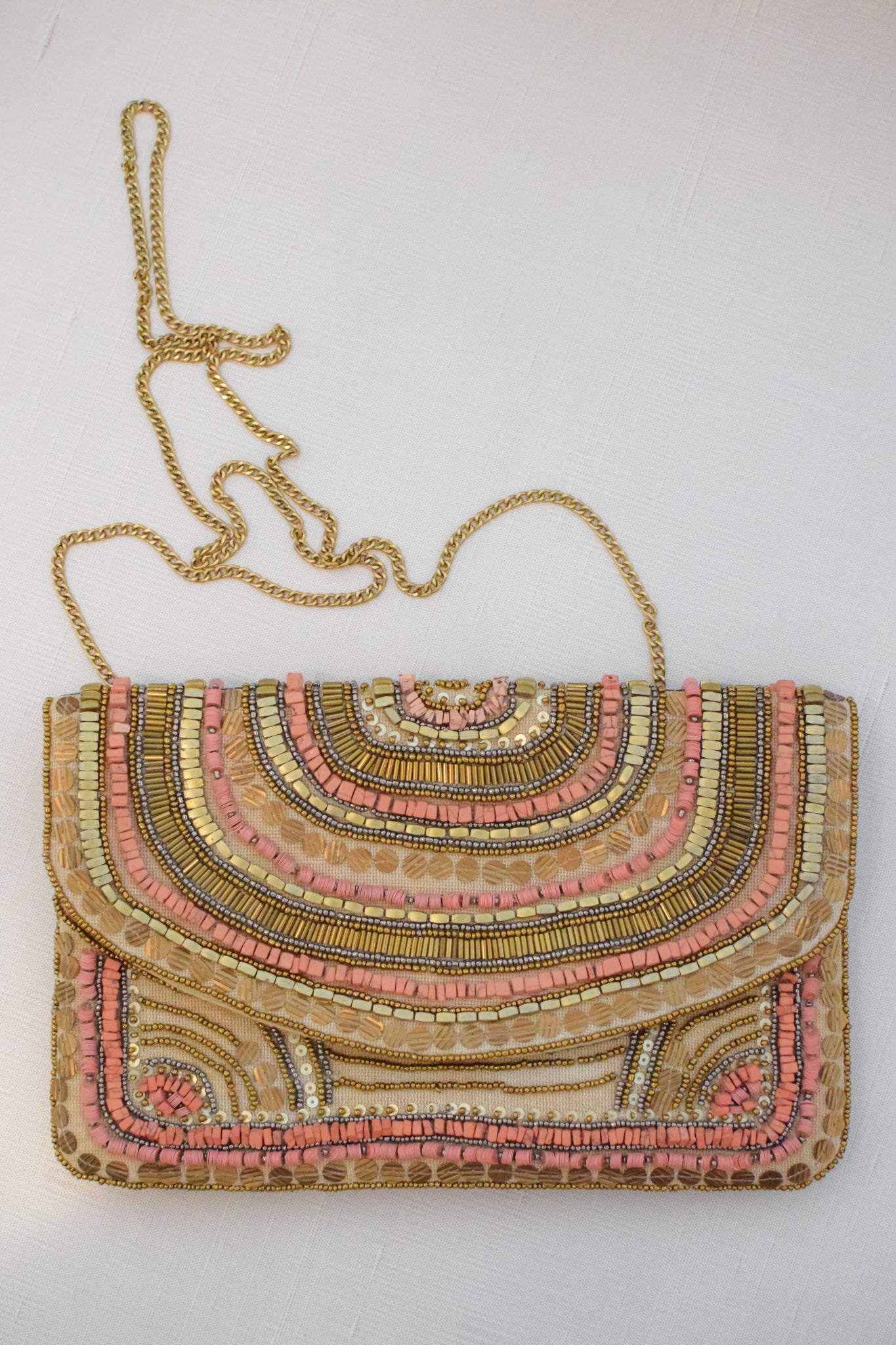 Caspian Beaded Clutch Crossbody