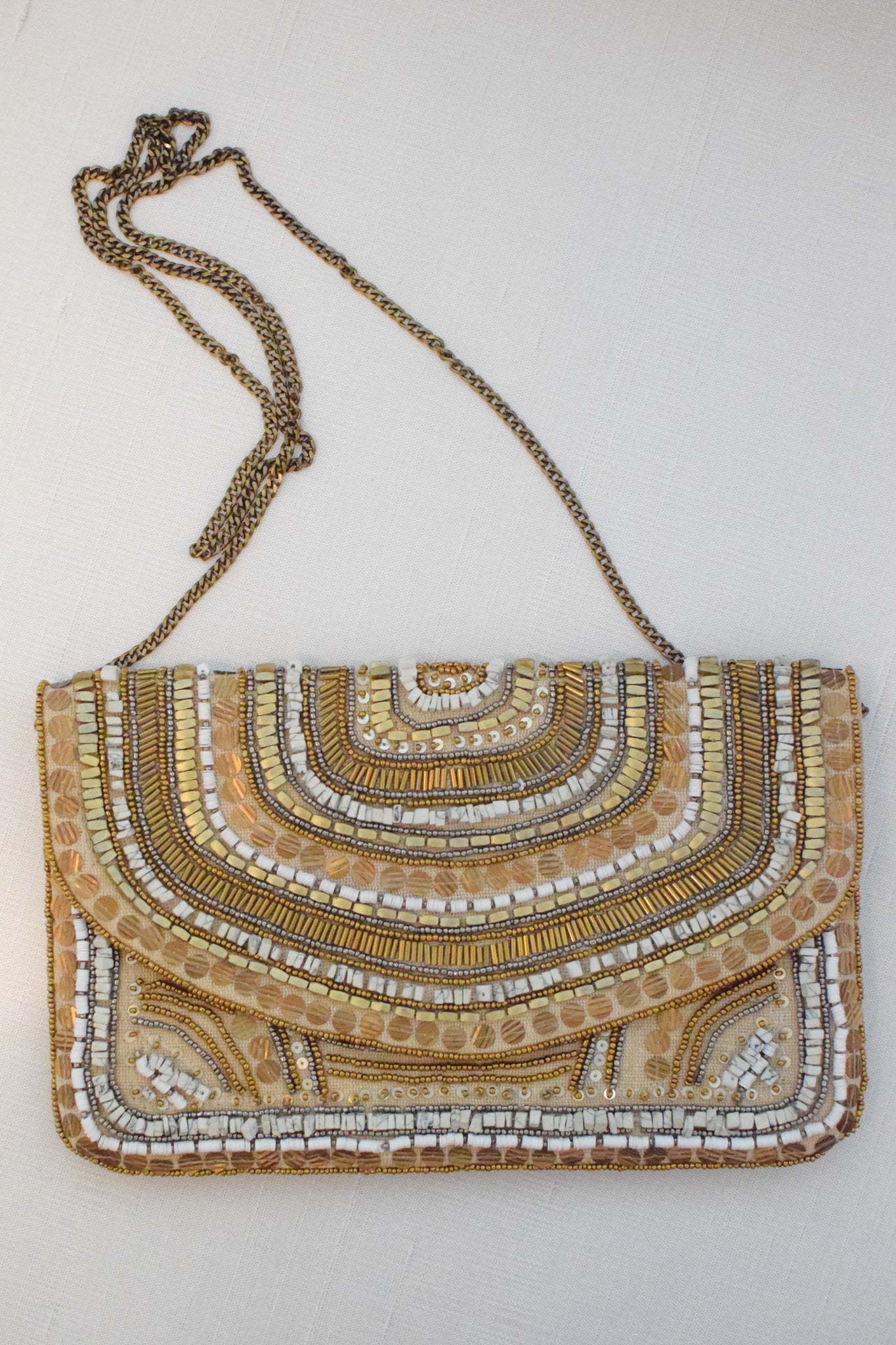 Caspian Beaded Clutch Crossbody