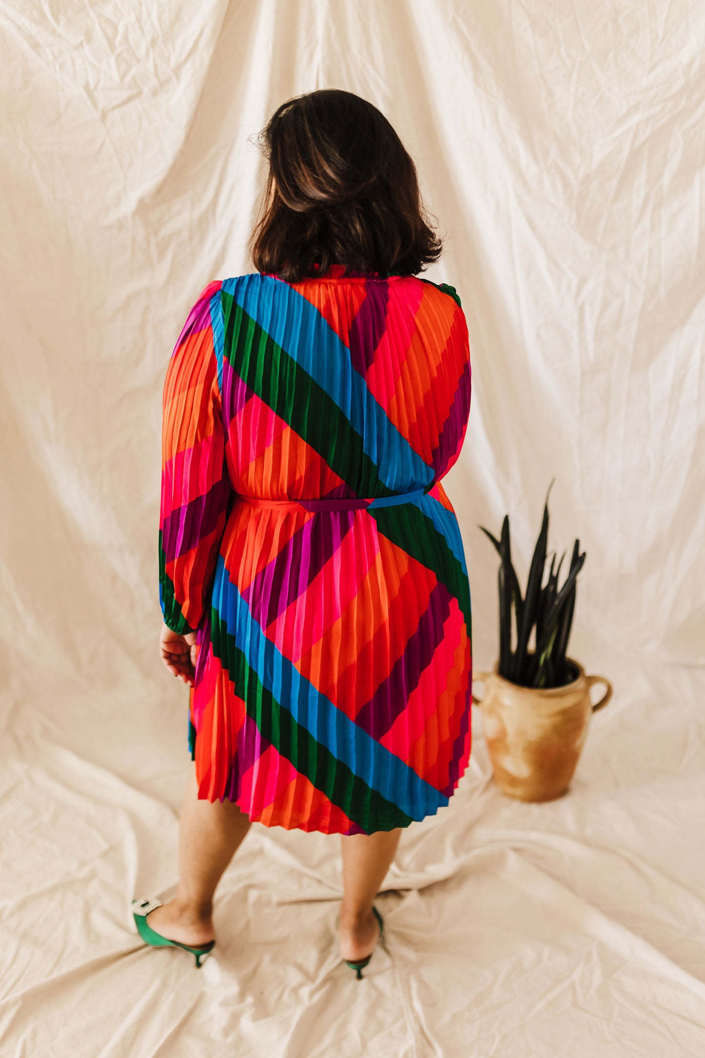 Andrea Rainbow Stripe Midi Extended
