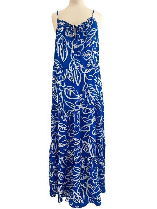 Colbert Blue Floral Maxi Dress Extended