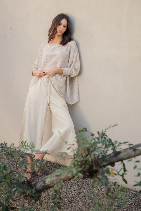 The Elastic Cover Iinen Pants