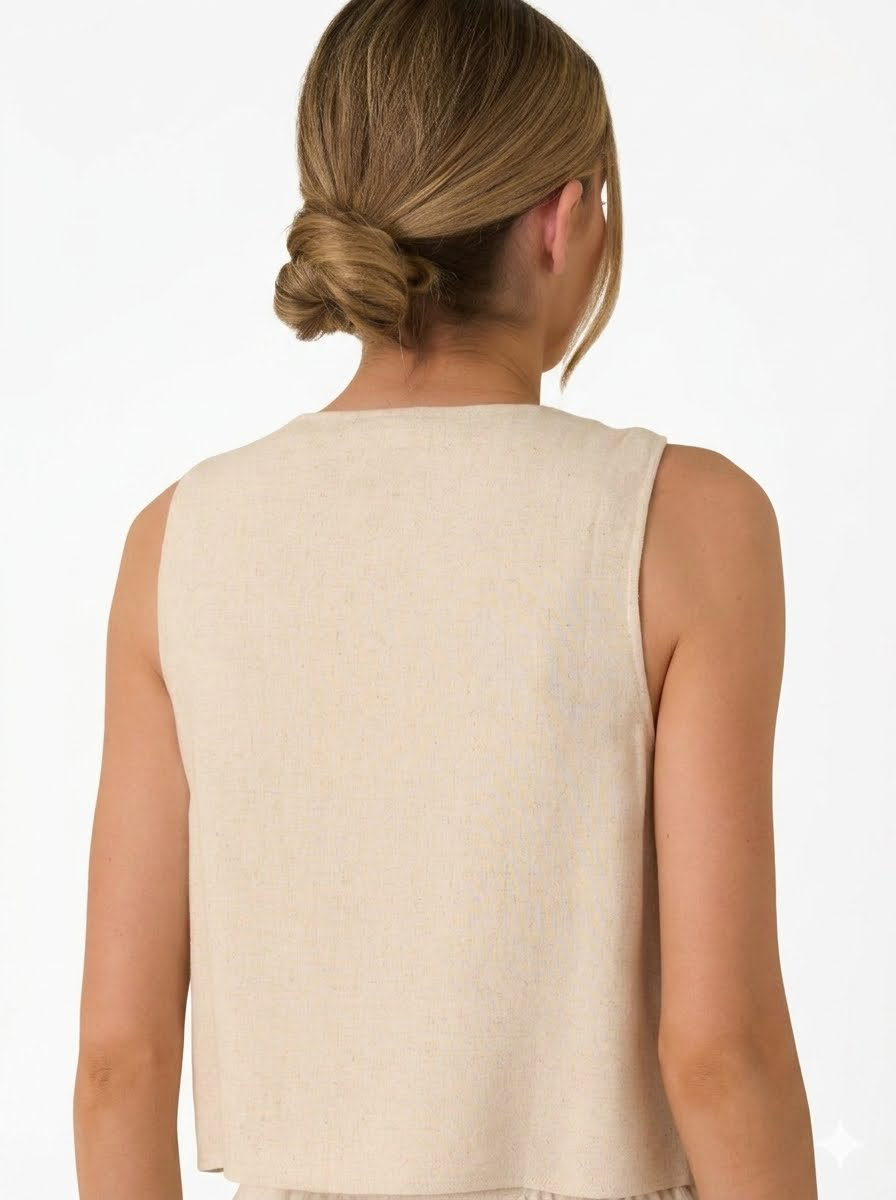The Eleanor Linen Top