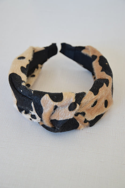 Cow Print Headband