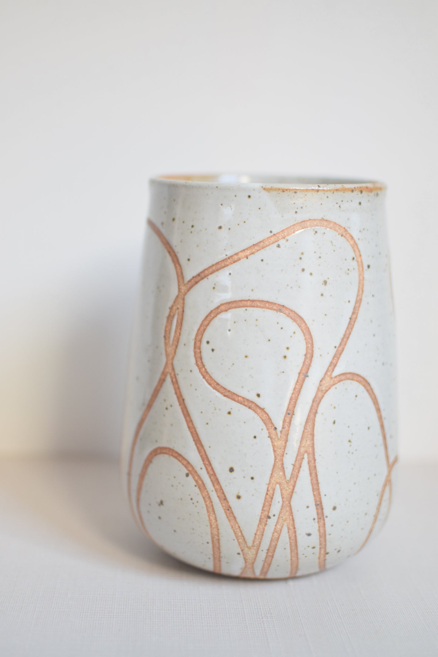 Speckled Linework Vase