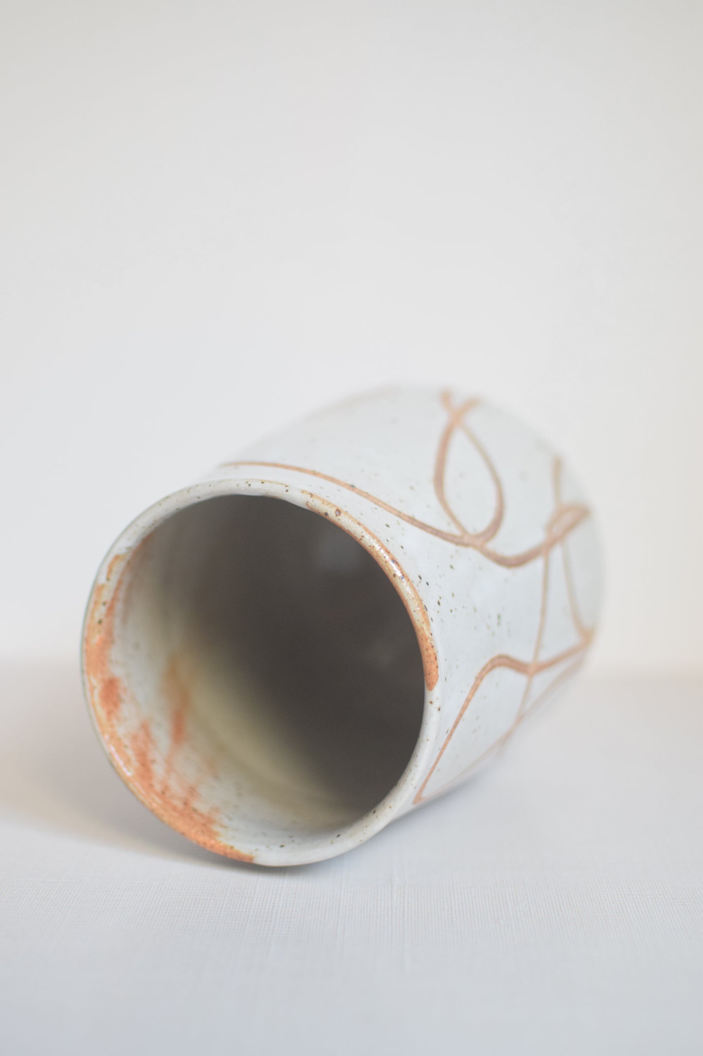 Speckled Linework Vase