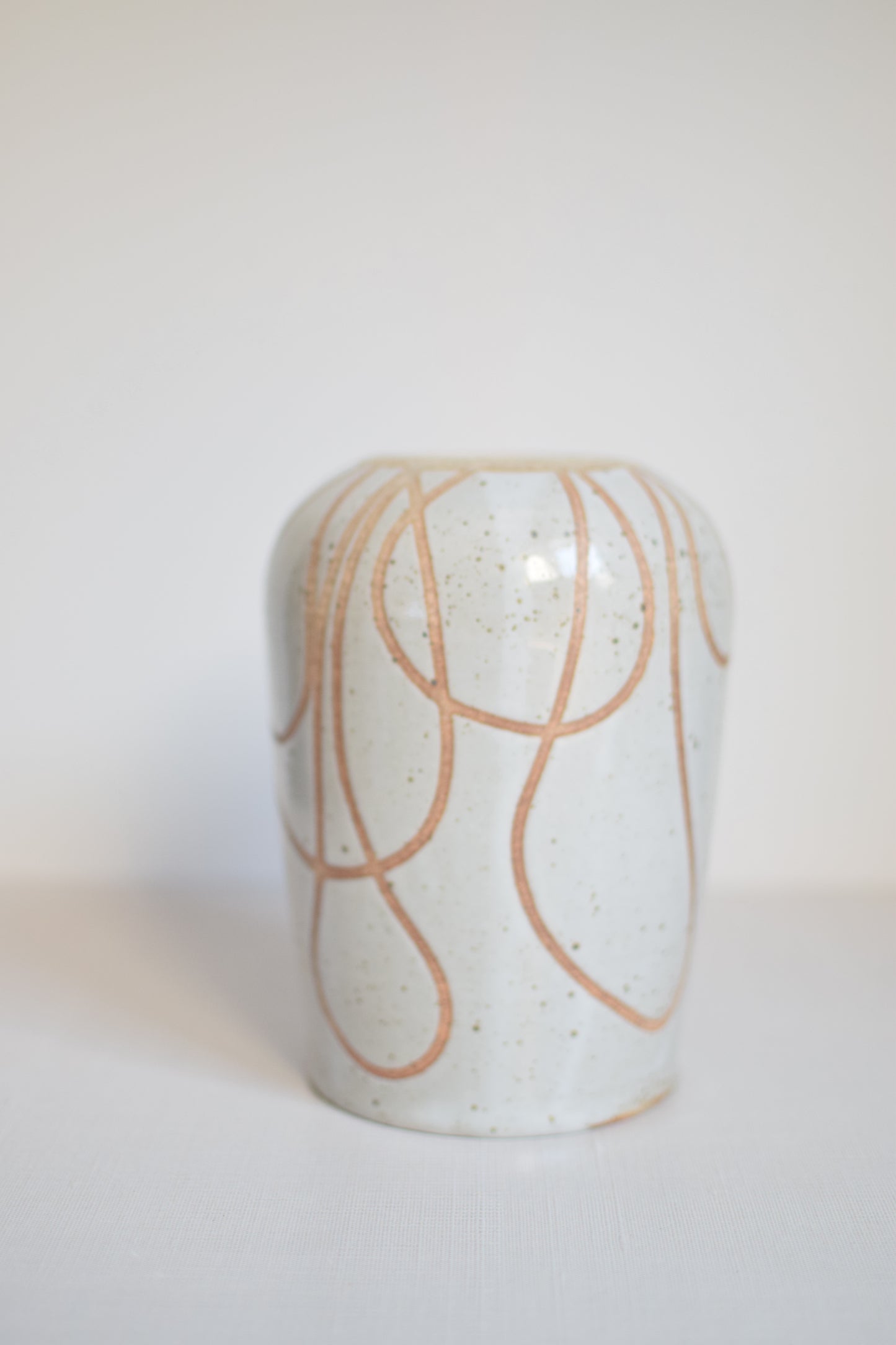 Speckled Linework Vase