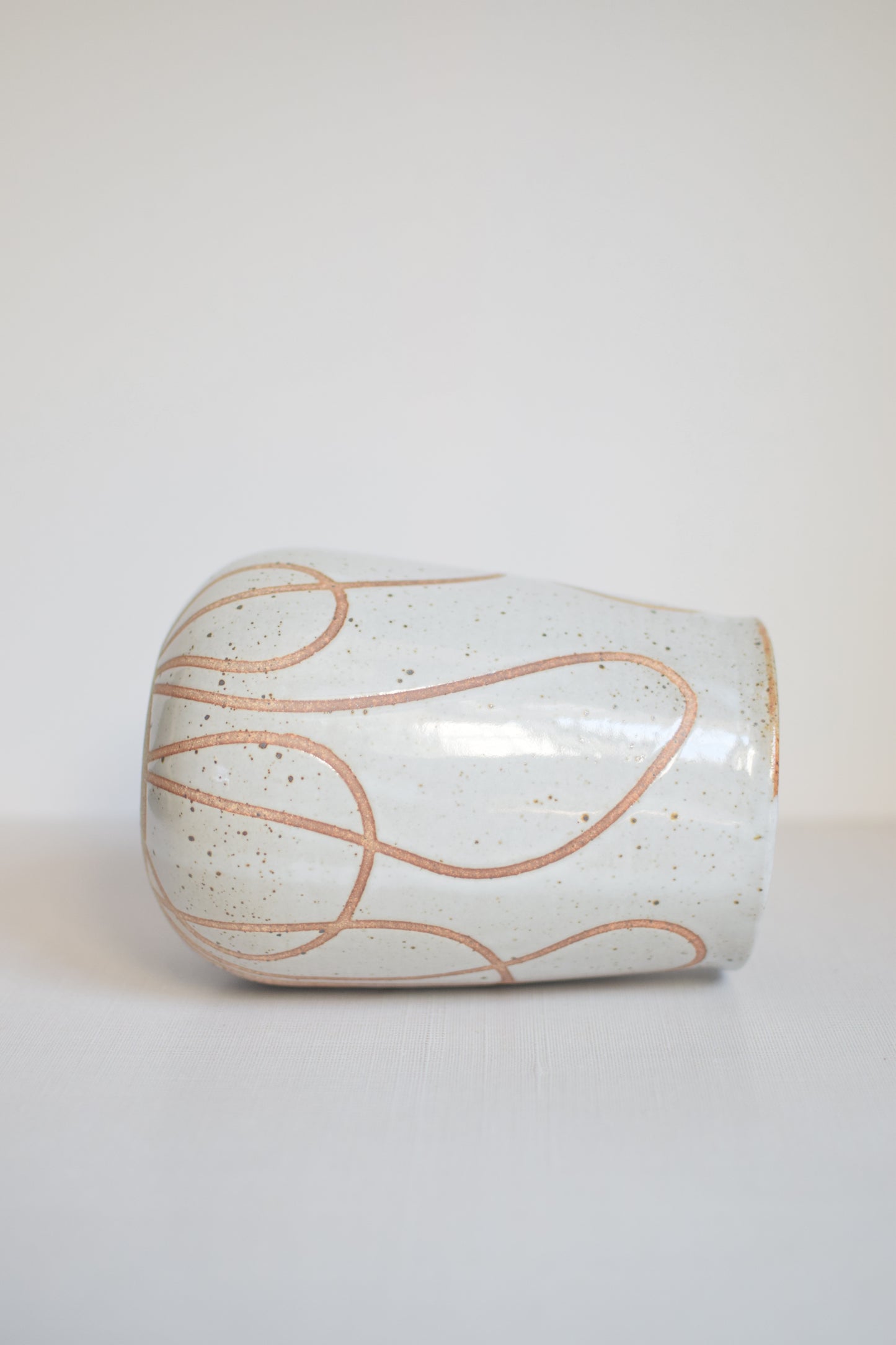 Speckled Linework Vase