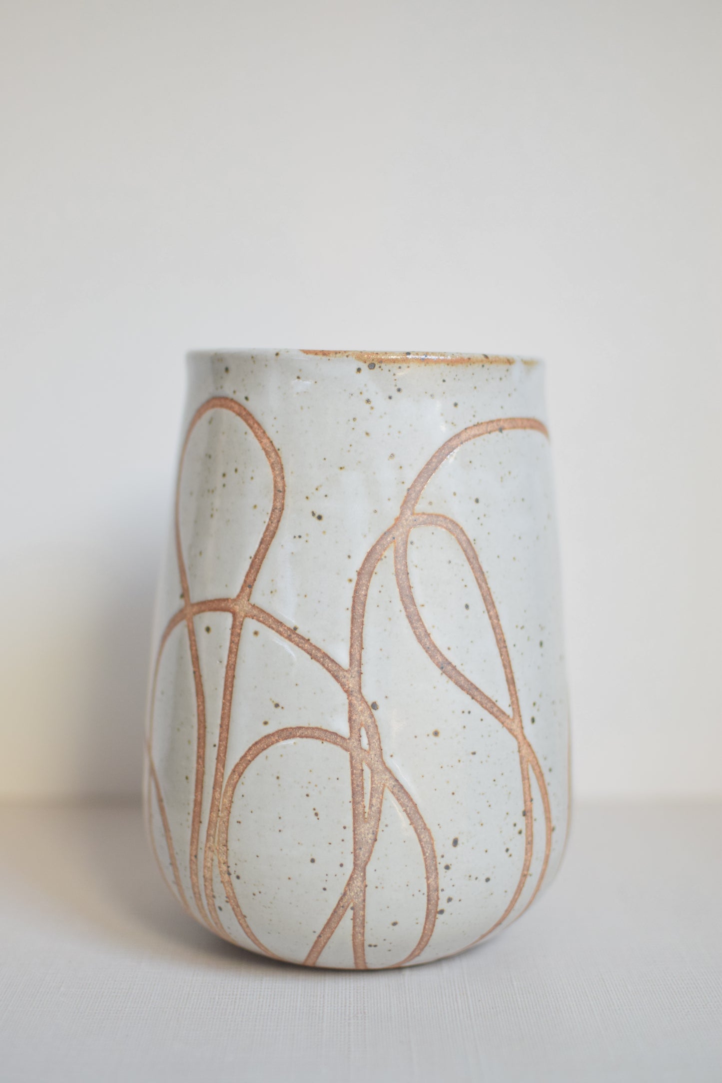 Speckled Linework Vase