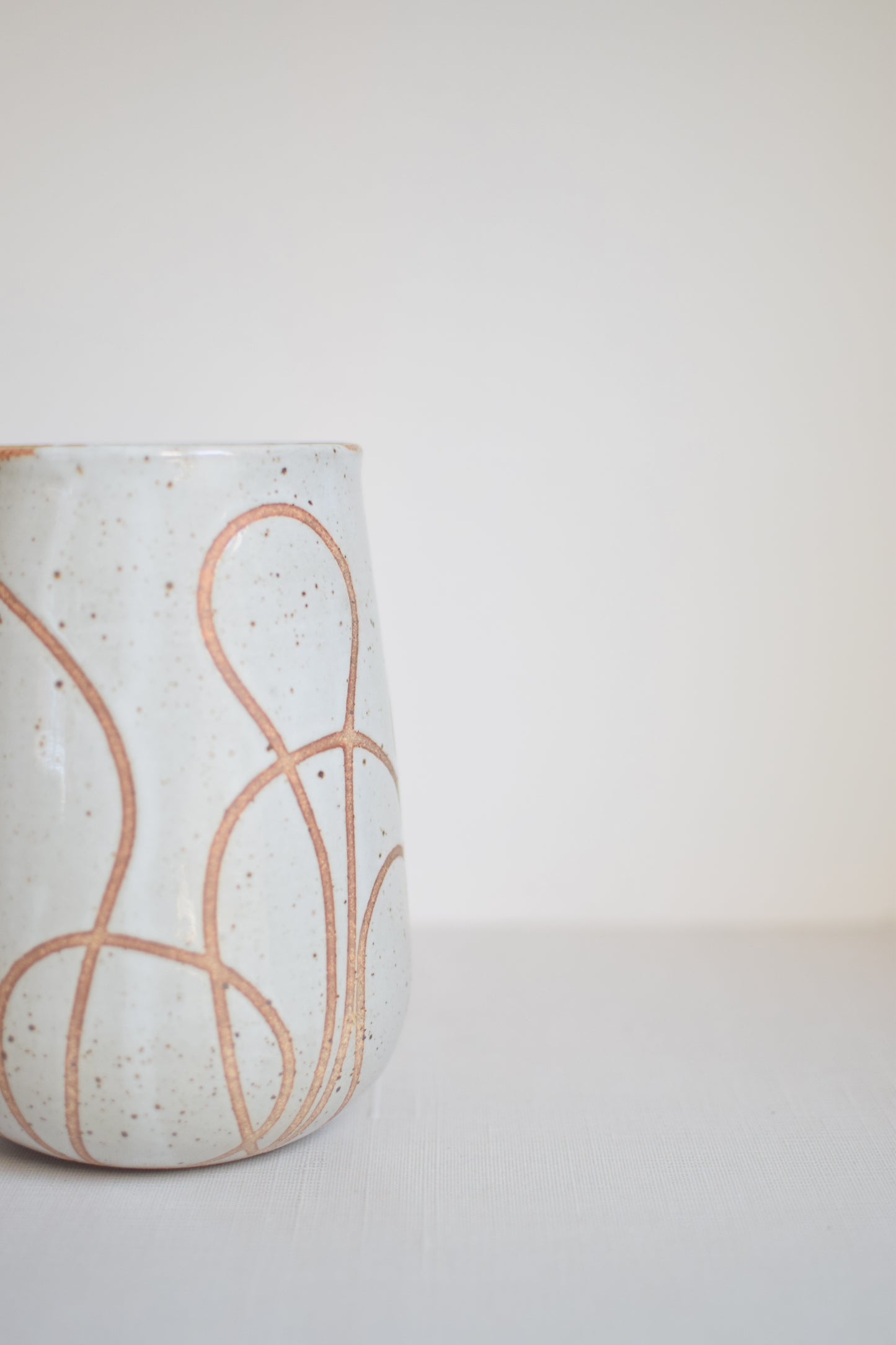 Speckled Linework Vase