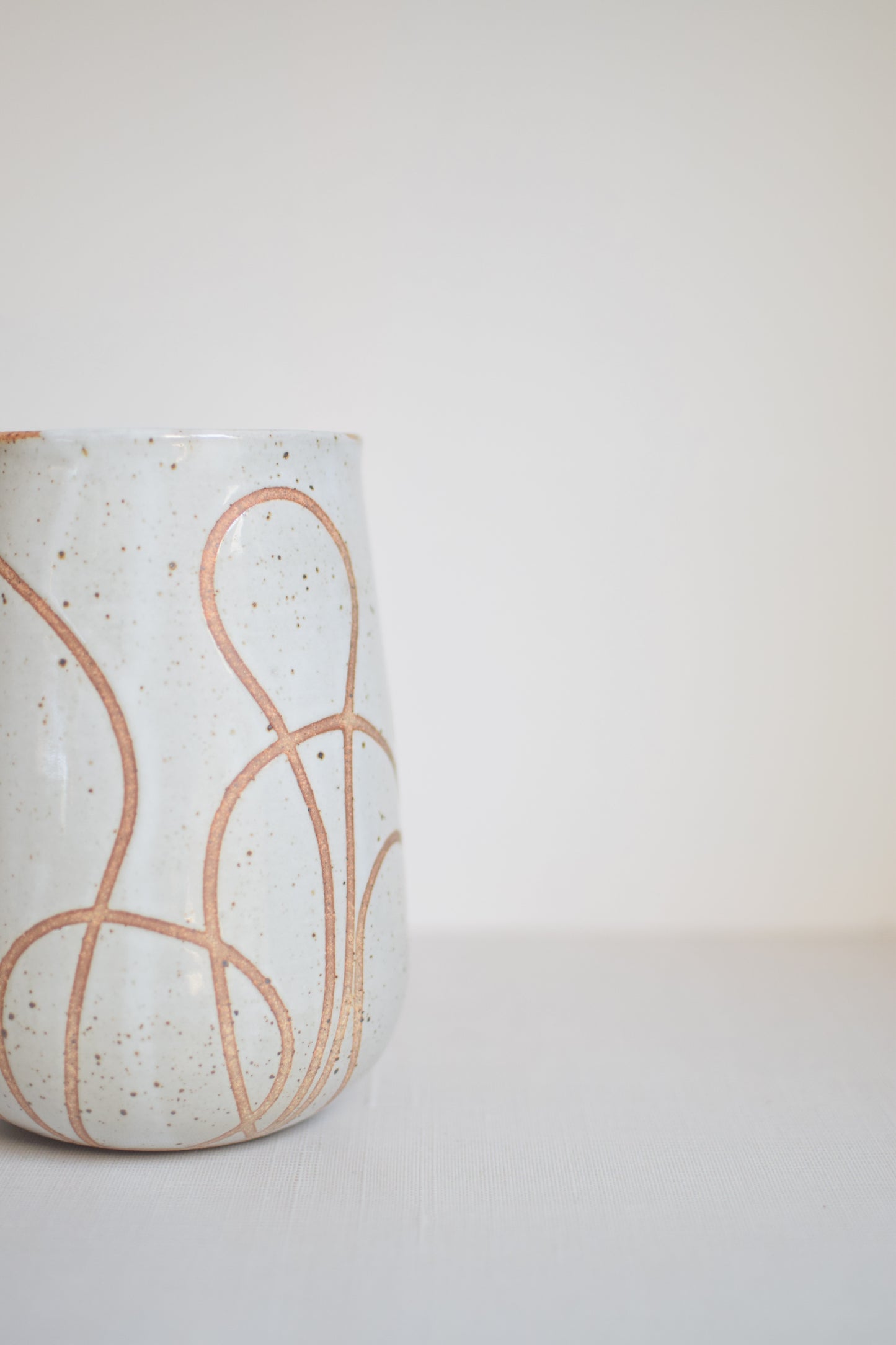 Speckled Linework Vase