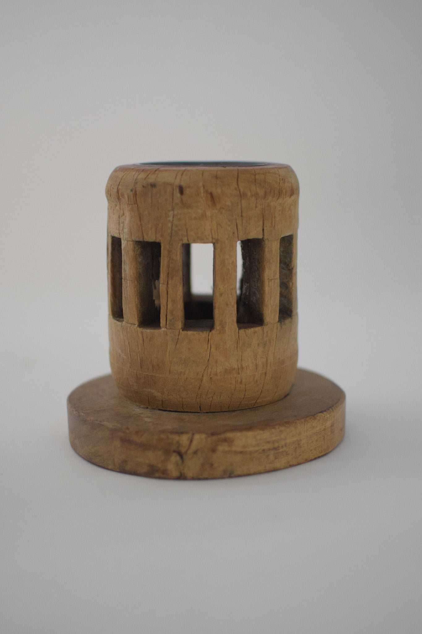 Dhruv Carved Candle Stand (Small)
