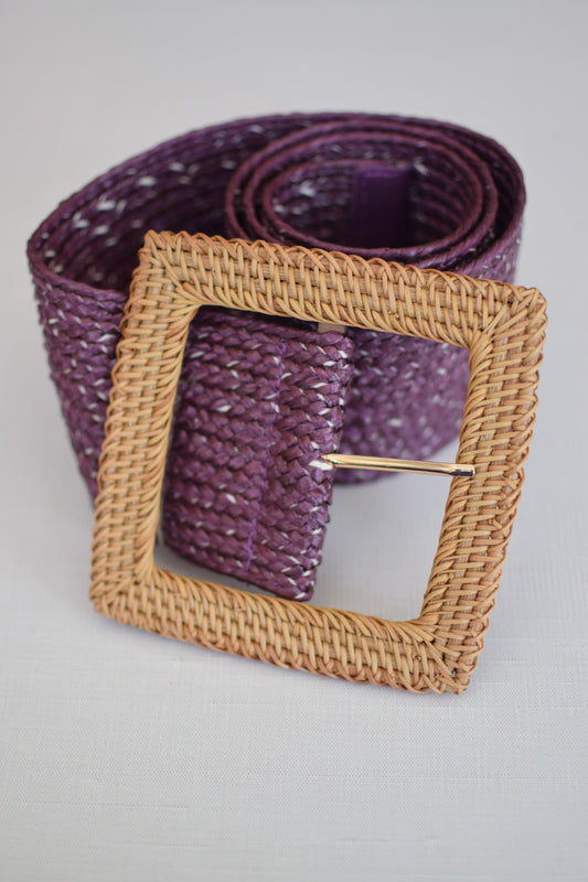 Sincere Lage Buckle Woven Belt