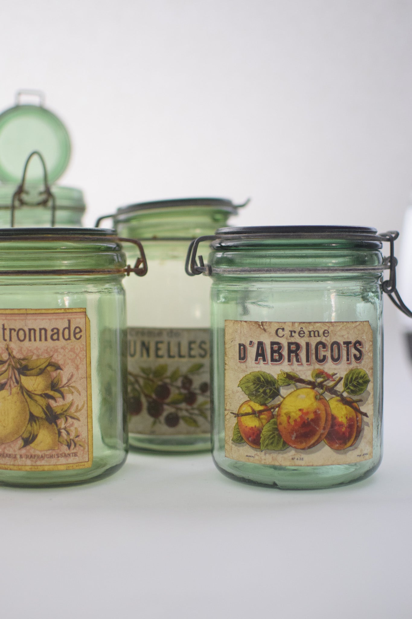 French Labeled Canning Jars