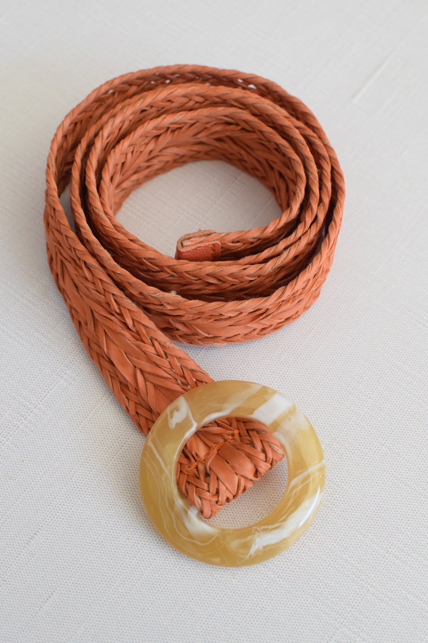 Crochet-trimmed Woven Belt