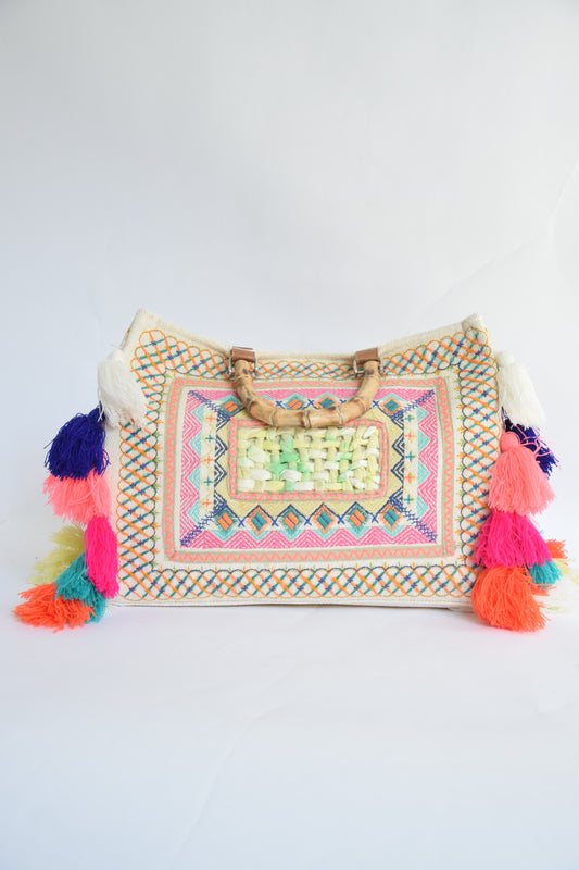 Nevaeh Embellished Bag With Strap