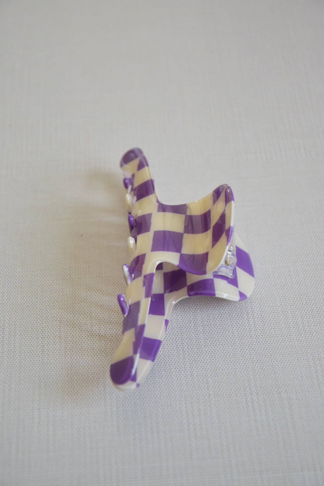 Checkers Claw Clips Purple