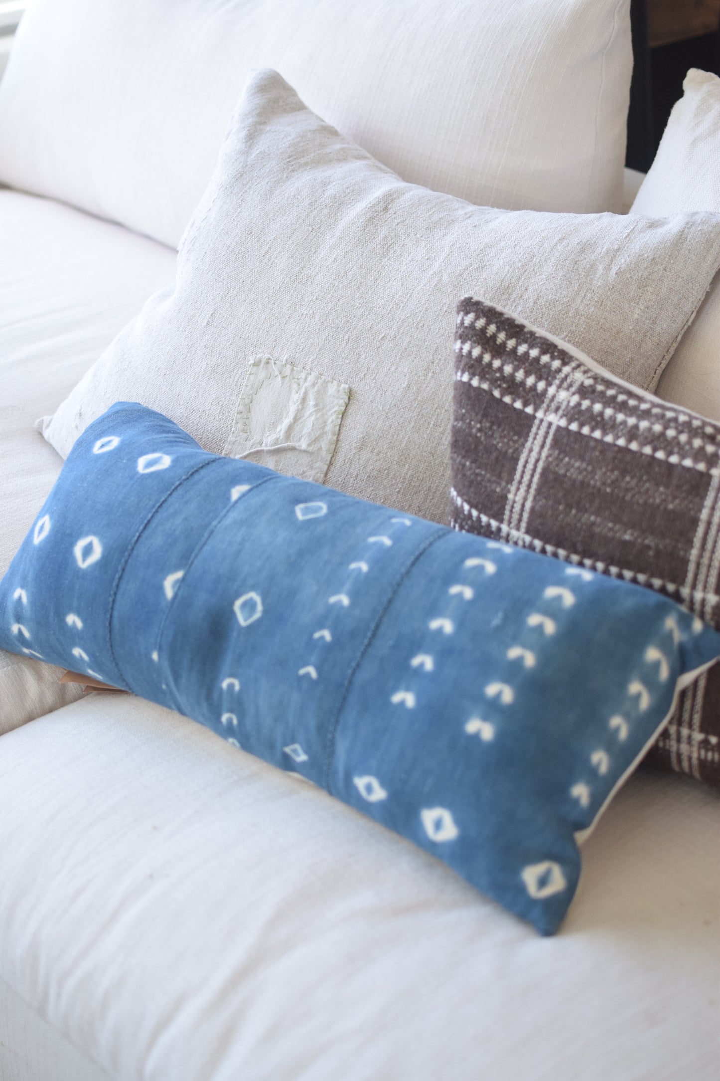 Newcomb Indigo Lumbar Pillow