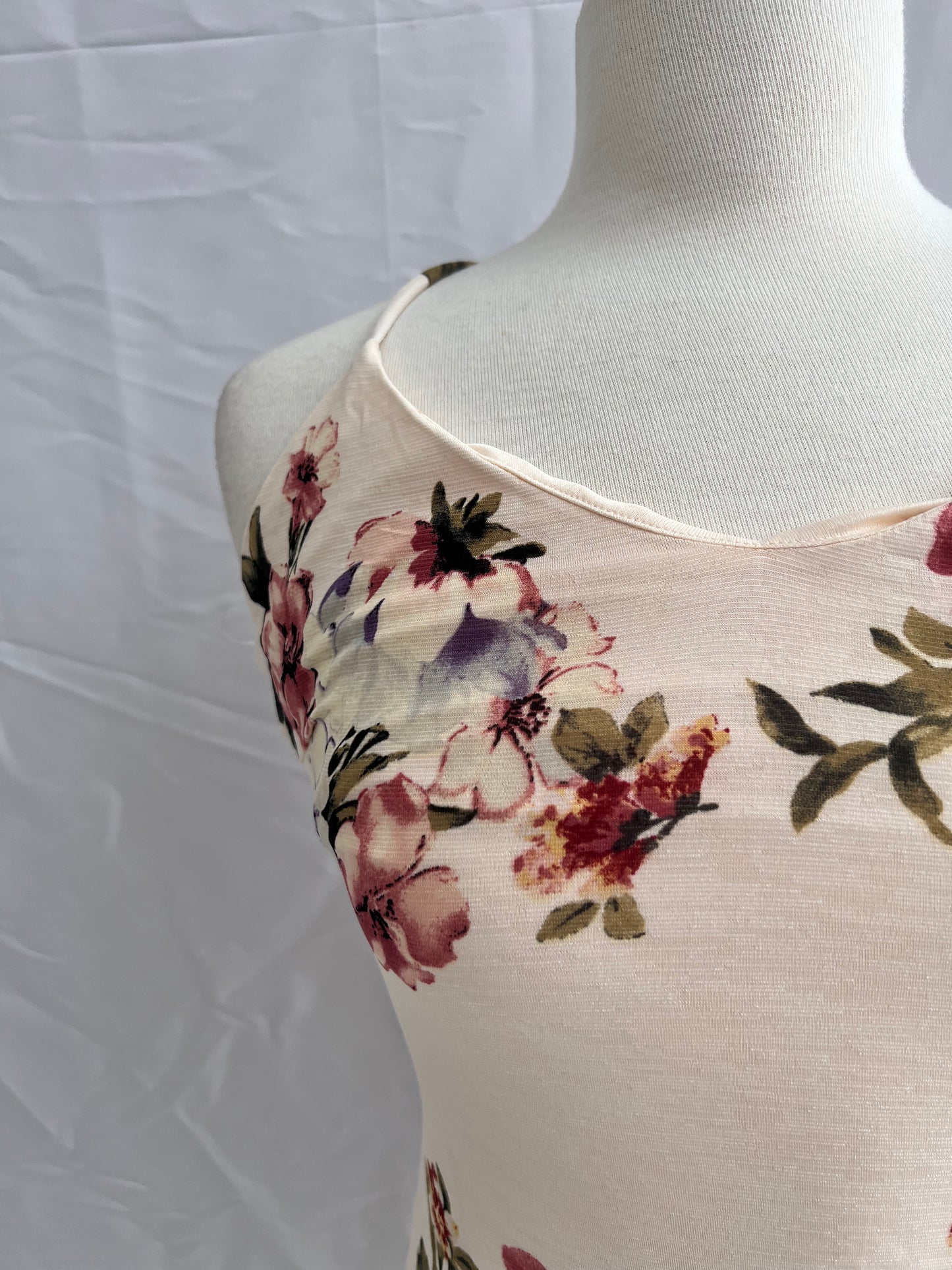 Jean Floweret Strappy Midi Dress
