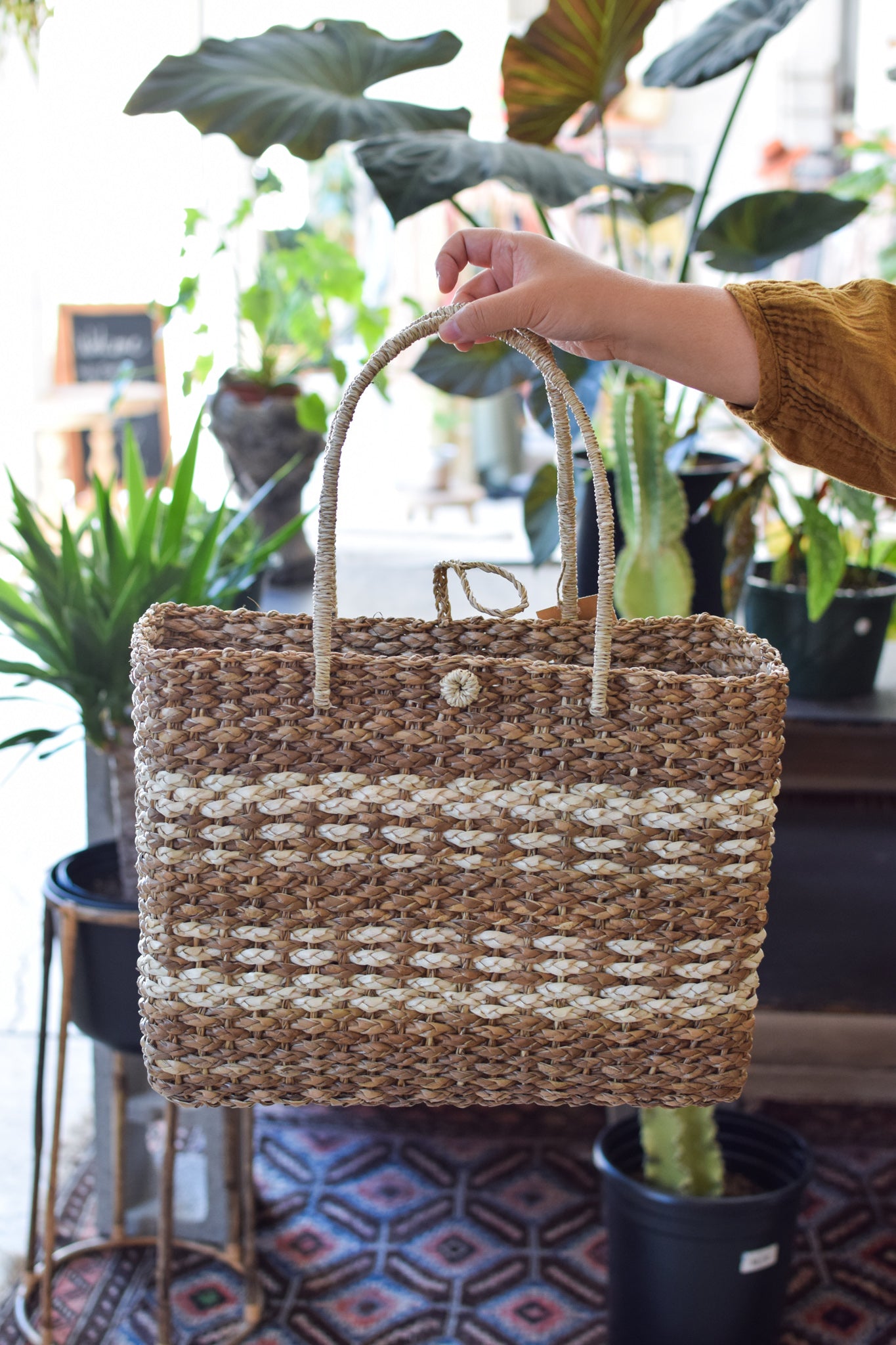 Cristobal Woven Tote Bag