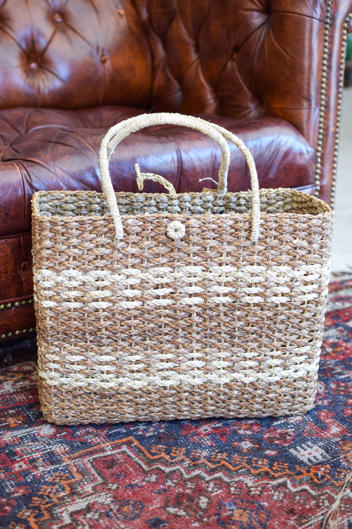 Cristobal Woven Tote Bag